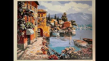 Paint by numbers time lapse - Venice Boat