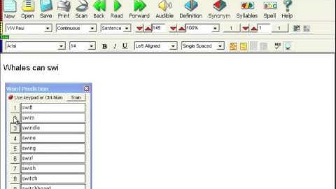 Kurzweil 3000: Speaking and Writing- Word Prediction Video
