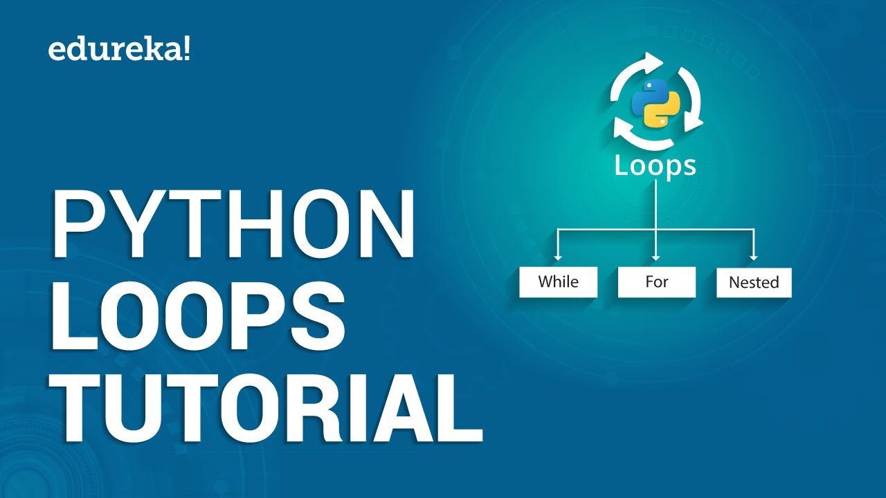Python Loops Tutorial | Python For Loop | While Loop Python | Python Training | Edureka