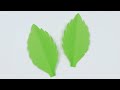 How to make paper flower leaves  diy super easy paper leaf making tutorial