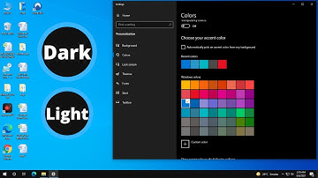 How To Activate Dark & Light Mode In Windows 10 | Dark  And Light Theme Enabled in windows 10 | 2022