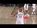 Giannis hits a Bank Shot 3 pointer and he couldnt believe it ! Nets vs Bucks Game 7