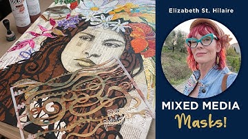 Gustav Klimt Stencil Designs in Mixed Media–Tutorial Tidbits