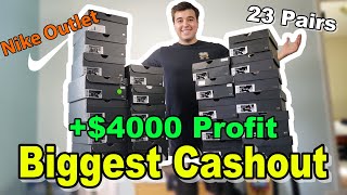 $100 to $10,000 Sneaker Resell Challenge | Episode 7 | 23 pairs From Nike Outlet