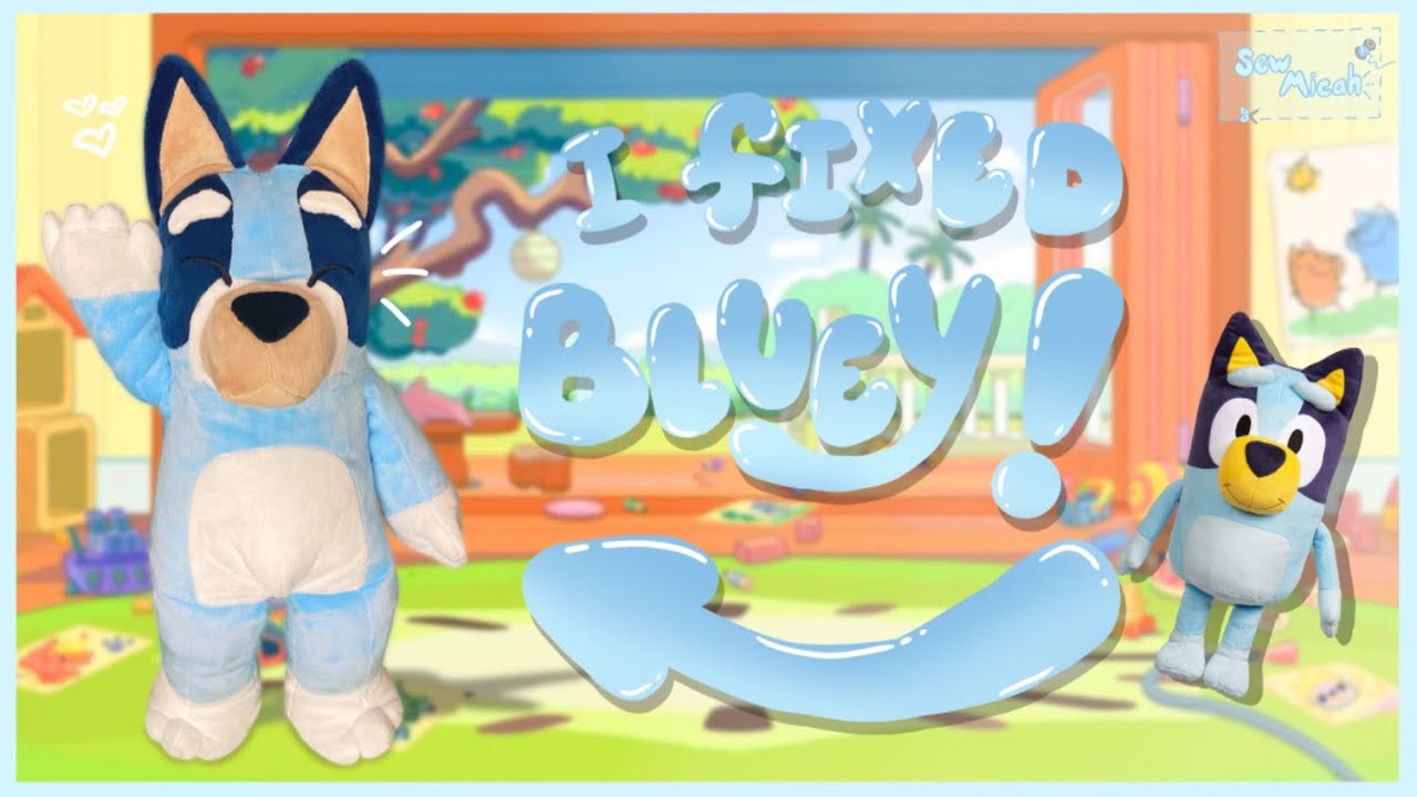 Make a plushie with me!| ?Bluey Heeler from Bluey!? - YouTube