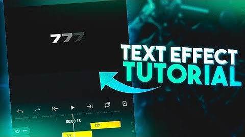777 Texteffect in Android en iOS | Alight Motion Basis Tutorial ❤️🔥