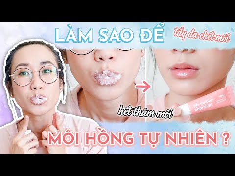 CÁCH TRỊ THÂM MÔI, DƯỠNG MÔI HỒNG HÀO ĐƠN GIẢN | MY LIPCARE ROUNTINE | HƯƠNG WITCH