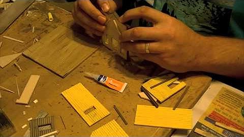 Scratch building an HO structure - Time-lapse