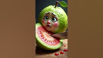 Cutting Talking Guava (Amrood) 🥝😱 ASMR #ai #aiart #asmrsounds #asmr #aiasmr #satisfyingvideo