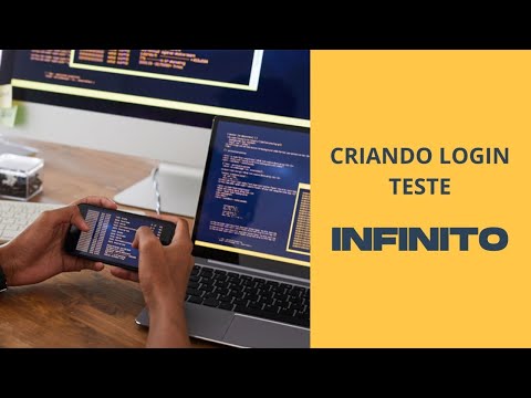 criando login teste infinito