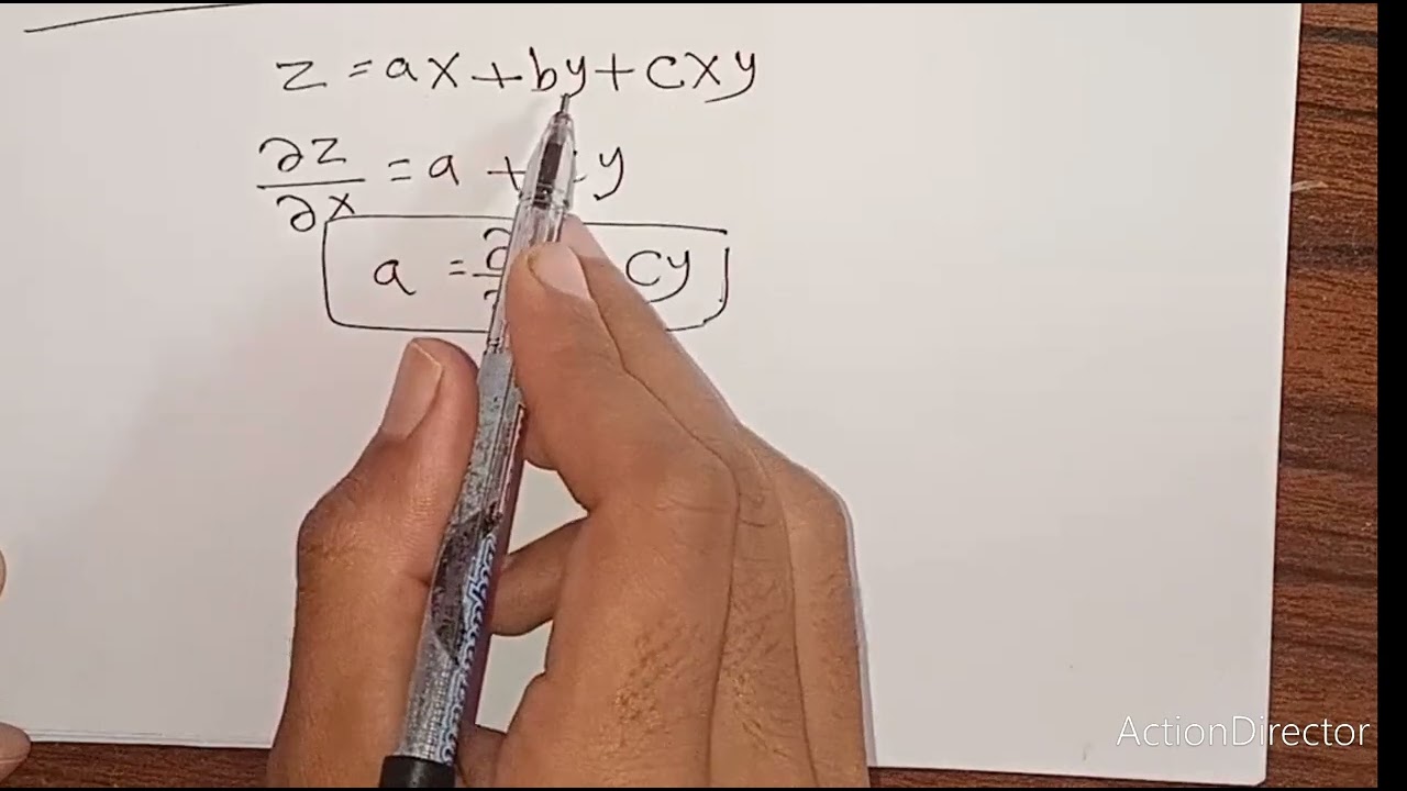 تكوين المعادلات التفاضلية الجزئية بحذف الثوابت الاختيارية