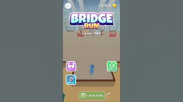 Bridge Race #Game Level 285 #Gameplay #shorts #bridgerace
