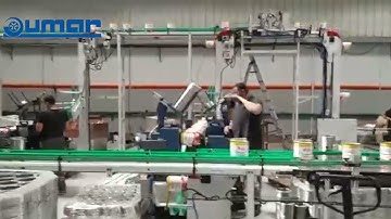 Ø265 mm Paint Can Production Line 220 cpm with custom conveyors