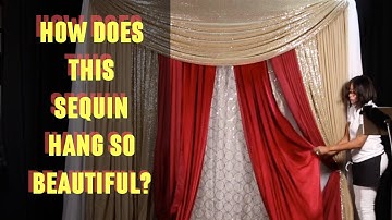 Taffeta or Mesh Sequin for Backdrops? 🤷🏽‍♀️ | The Posh Academy