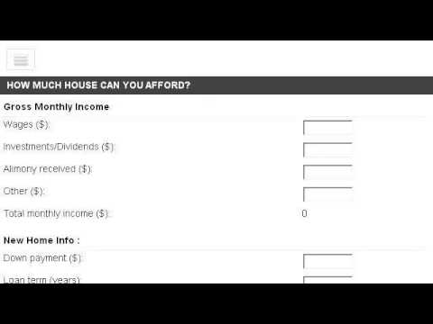 how much mortgage can i afford calculator