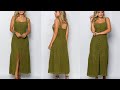 COMO FAZER AUMENTOS DO VESTIDO ABERTO MILITAR DA CÍRCULO