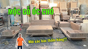 SOFA GỖ ÓC CHÓ CHÂN THUYỀN | NỘI THẤT GỖ ÓC CHÓ NGUYÊN KIỆN | MẪU SOFA CHÂN THUYỀN