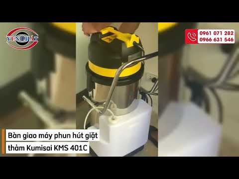 B&agrave;n giao m&aacute;y giặt thảm Kumisai KMS 401C: Hiệu quả bất ngờ!