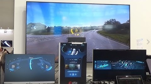 Lumineq transparent display for HUD showcased at Embedded World