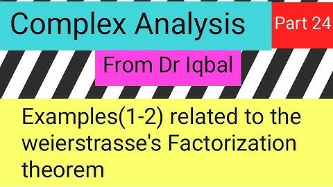 Examples(1-2) related to the Weierstrasse