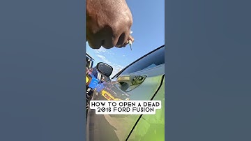 How to unlock a de💀d 2016 Ford Fusion