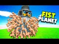 New FIST PLANET Unit Is HUGE BALL Of DESTRUCTION - Animal Battle Revolt Simulator