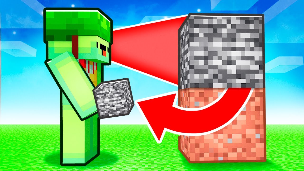 Minecraft mais j'obtiens CHAQUE BLOC que je REGARDE !