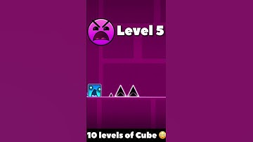 10 LEVELS OF CUBE - GEOMETRY DASH #gaming #geometrydash #gd