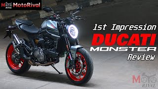 รีวิว Ducati Monster สัมผัสแรก อสูรแดงสลิม