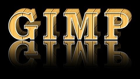 Speed Tutorial Gimp - Testo 3d con effetto legno - 3d text with wood effect