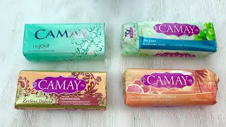 ASMR Soap- Cutting old CAMAY/ Dry soap/ Satisfying video/Old soap/ Резка старого мыла CAMAY