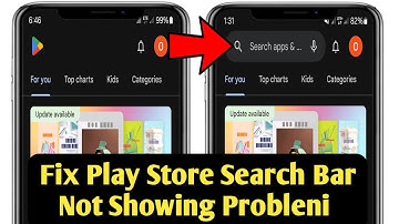 How to Fix Play Store Search Bar Not Showing Problem | Bar Not Showing On Play Store Fix (New 2024)