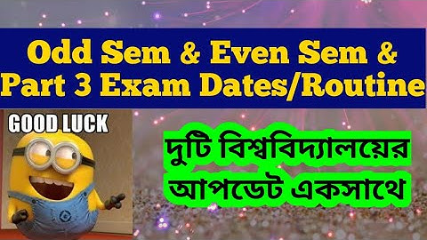 দুটি বিশ্ববিদ্যালয়ের আপডেট: WB ODD & Even Sem Exam 2021: Part 3: Kalyani university: North Bengal