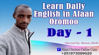 Day: （1）Learn english in 1 minute using afaan oromoo part 1 screenshot 5