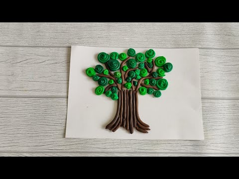 Как сделать дерево из пластилина своими руками