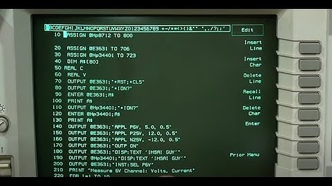 #999 HPIB Instrument control with iBASIC