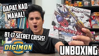 KALI PERTAMA UNBOXING KAD DIGIMON BT-17 SECRET CRISIS! AKU TAK SANGKA BOLEH DAPAT KAD MAHAL!