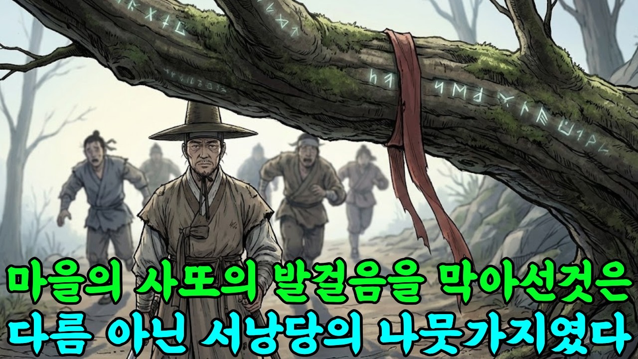 [야담화첩] 밤마다 서낭당에서 울음소리가 들리더니 나뭇가지가 내려와 사또의 길을 막았습니다 |야담|옛날이야기|오디오북|