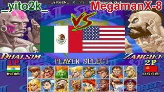 Super Street Fighter II X: Grand Master Challenge  _yito2k_ vs MegamanX8 FT10