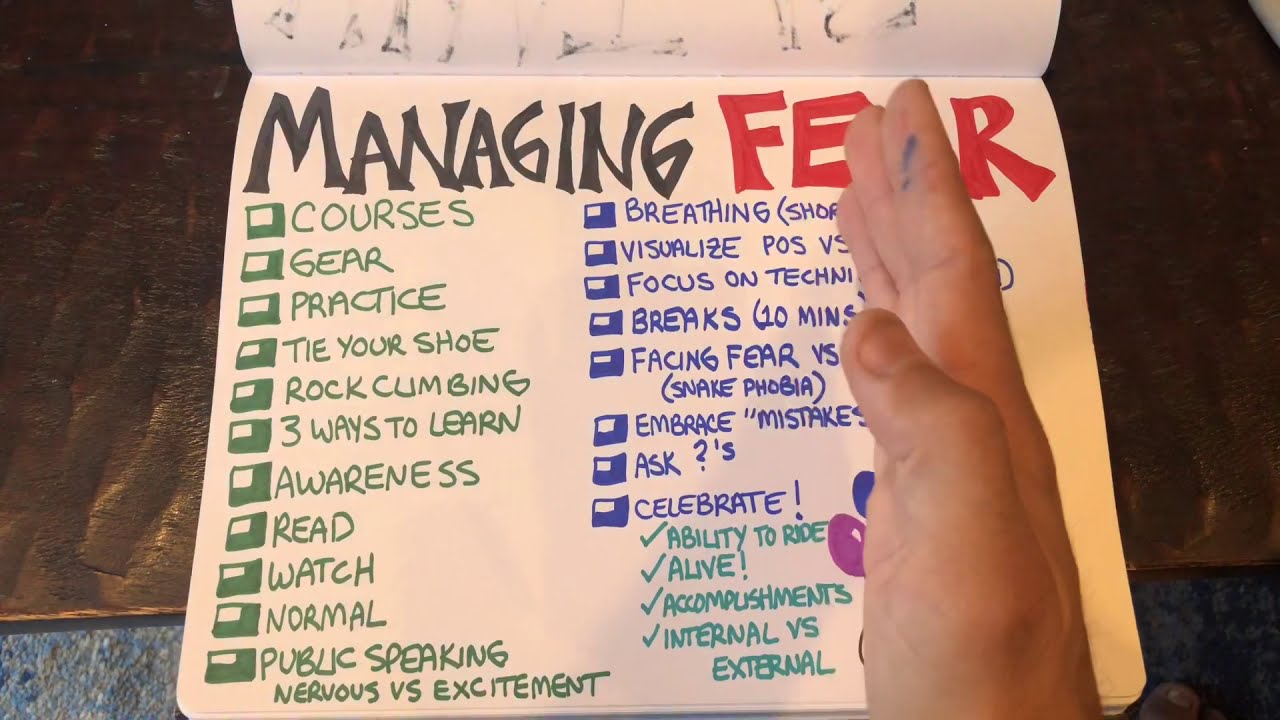 How to manage fear when riding.