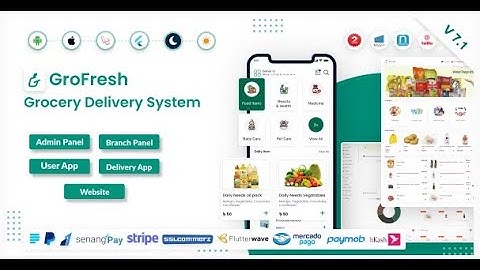 GroFresh   Grocery, Pharmacy, eCommerce, Store App and Web with Laravel Admin Panel + Delivery App
