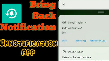 Unnotification App- Bring Back Notification That You Swiped away