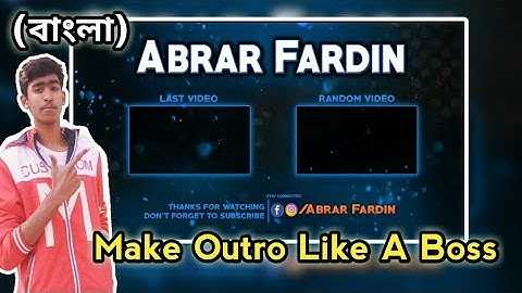 Make An Outro In Photoshop For Youtube (Photoshop Outro Tutorial)