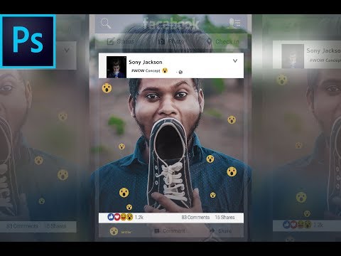 FACEBOOK REACTION - PHOTOSHOP CREATIVE TUTORIAL - BY SONY JACKSON