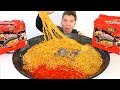 9,837 Calorie Fire Noodle Challenge (Completed) • MUKBANG