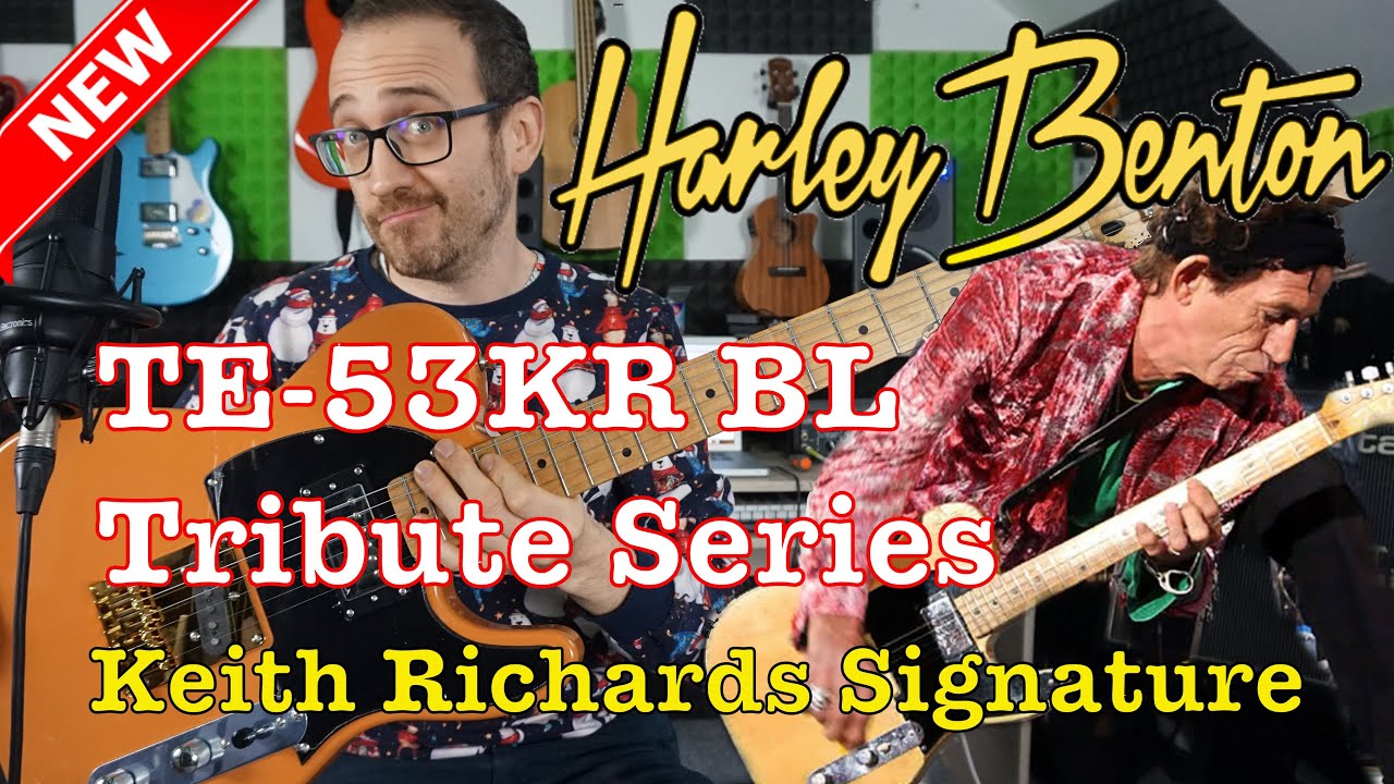 Harley Benton Keith Richards Signature? TE-53KR BL Tribute Series - nowość od Thomanna (ENG SUB)