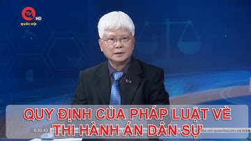 QUY ĐỊNH CỦA PHÁP LUẬT VỀ THI HÀNH ÁN DÂN SỰ | TƯ VẤN TRỰC TUYẾN