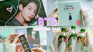 BTS Unboxing Haul - jungkook's book recommendation, sintra board, t-money and more!