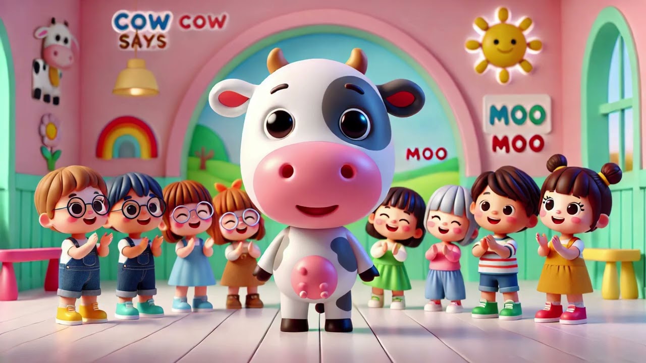 🐄 Cow Says Moo Moo 🐄 | Fun Farm Animal Sounds & Learning Story for Kids 🌾🎶🐮Cow Says Moo Moo 🐄