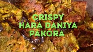 Crispy Hara Dhaniya Pakora Hindi Recipe - हरा दनिया पकोड़ा